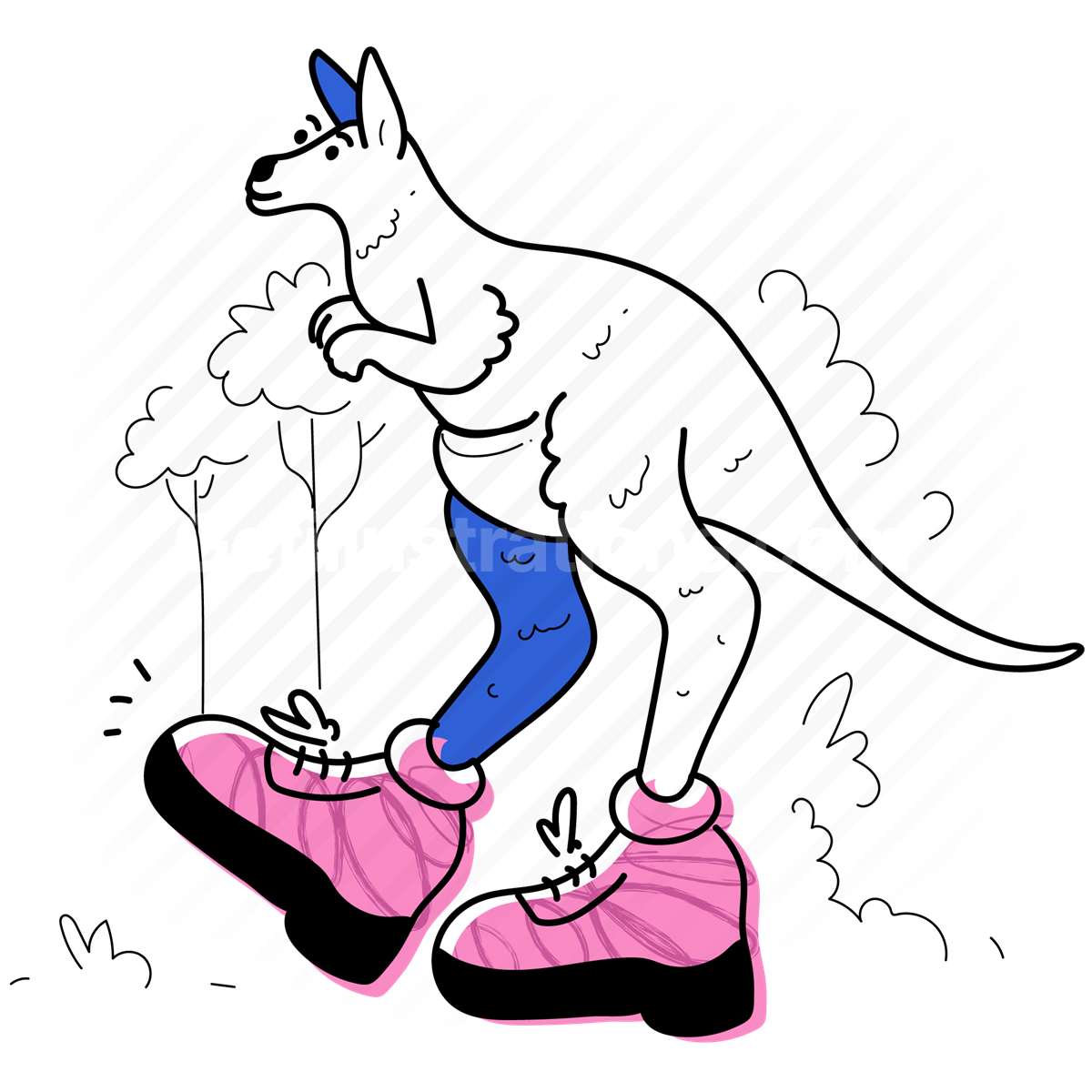kangaroo, animal, wildlife, nature, shoe, footwear, boots